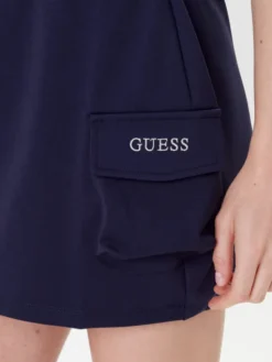 Guess Spódnica mini V5YD04 KCX42 Granatowy Regular Fit