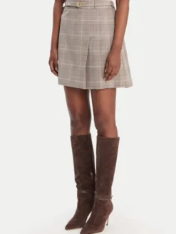 Guess Spódnica mini W6RD55 WJ642 Brązowy Regular Fit