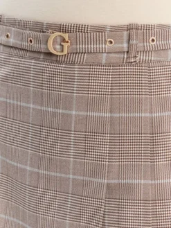 Guess Spódnica mini W6RD55 WJ642 Brązowy Regular Fit