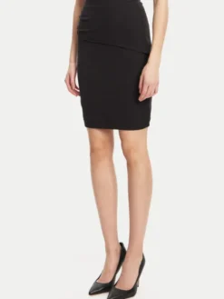 Guess Spódnica mini W5YD64 KAQL2 Czarny Regular Fit
