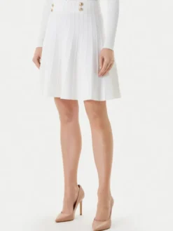Guess Spódnica mini W5YD65 Z0130 Biały Regular Fit