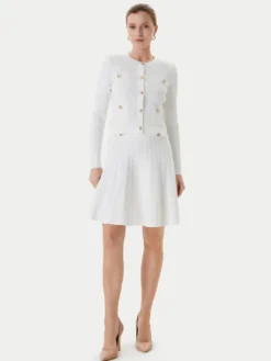 Guess Spódnica mini W5YD65 Z0130 Biały Regular Fit