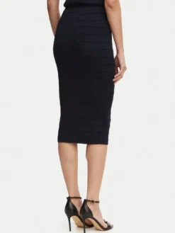 Guess Spódnica mini W5YD66 Z0130 Granatowy Slim Fit