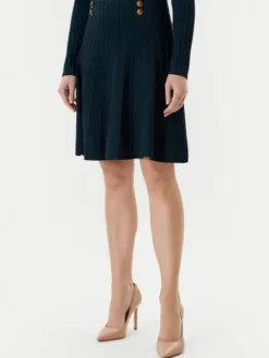 Guess Spódnica mini W5YD65 Z0130 Zielony Regular Fit