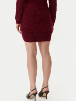 Guess Spódnica ołówkowa W5BD1X Z4090 Czerwony Slim Fit