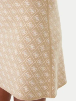 Guess Spódnica ołówkowa W5BD81 Z3JD2 Beżowy Slim Fit