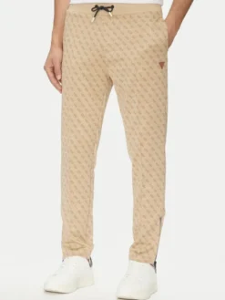 Guess Spodnie dresowe Korbin Z2BB05 FL04Q Beżowy Regular Fit
