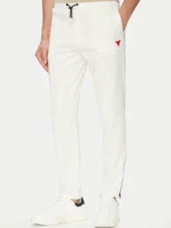 Guess Spodnie dresowe Korbin Z2BB05 FL04Q Écru Regular Fit