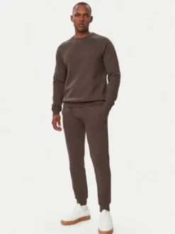 Guess Spodnie dresowe Z2YB22 K9V31 Brązowy Regular Fit