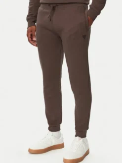 Guess Spodnie dresowe Z2YB22 K9V31 Brązowy Regular Fit