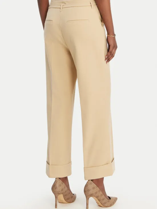 Guess Spodnie materiałowe W6GB17 W1894 Brązowy Regular Fit