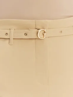 Guess Spodnie materiałowe W6GB17 W1894 Brązowy Regular Fit