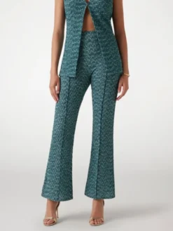 Guess Spodnie materiałowe 176851 Zielony Slim Fit