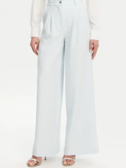 Guess Spodnie palazzo W5GB02 WH9Y2 Błękitny Wide Leg