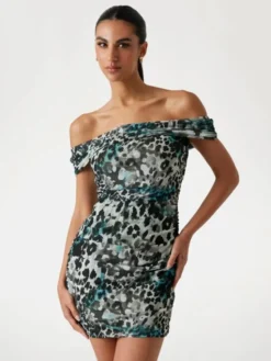 Guess Sukienka codzienna 177655 Kolorowy Classic Fit