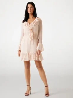 Guess Sukienka codzienna 175821 Różowy Classic Fit