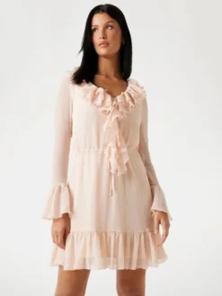 Guess Sukienka codzienna 175821 Różowy Classic Fit