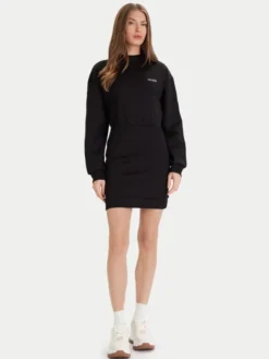 Guess Sukienka codzienna V5YK02 KCX22 Czarny Regular Fit