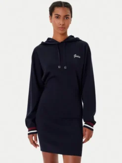 Guess Sukienka dzianinowa V5BK01 Z1152 Granatowy Regular Fit