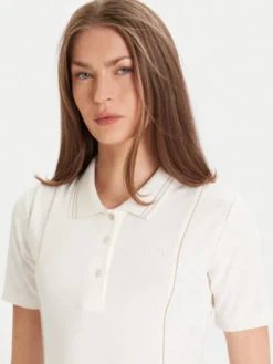 Guess Sukienka dzianinowa V5YK00 KCX12 Écru Regular Fit