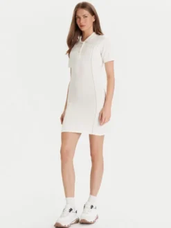 Guess Sukienka dzianinowa V5YK00 KCX12 Écru Regular Fit