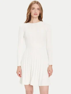 Guess Sukienka dzianinowa W5BK79 Z3902 Beżowy Regular Fit
