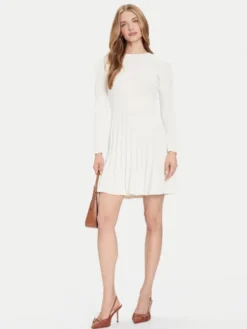 Guess Sukienka dzianinowa W5BK79 Z3902 Beżowy Regular Fit