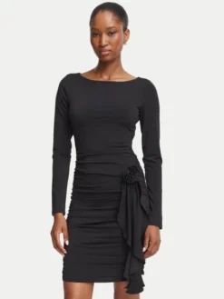 Guess Sukienka koktajlowa W6BK19 K6104 Czarny Slim Fit