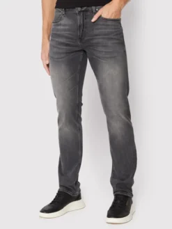 Guess Sweter Angeles M2YAN2 D4Q52 Szary Slim Fit