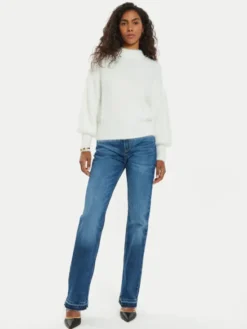 Guess Sweter Keyla W4BR25 Z3BH0 Écru Regular Fit