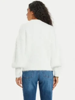 Guess Sweter Keyla W4BR25 Z3BH0 Écru Regular Fit
