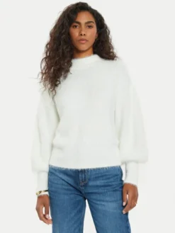Guess Sweter Keyla W4BR25 Z3BH0 Écru Regular Fit