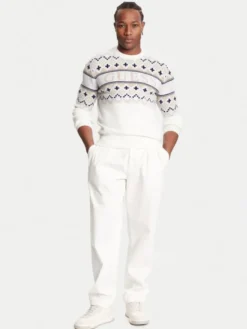 Guess Sweter M5BR61 Z4142 Écru Regular Fit