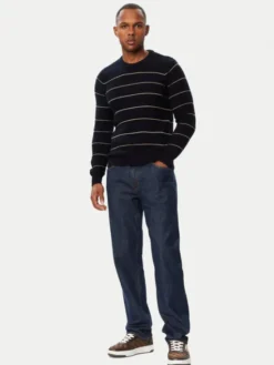 Guess Sweter M6BR37 Z1418 Granatowy Regular Fit
