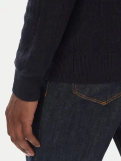 Guess Sweter M6BR23 Z1373 Granatowy Regular Fit