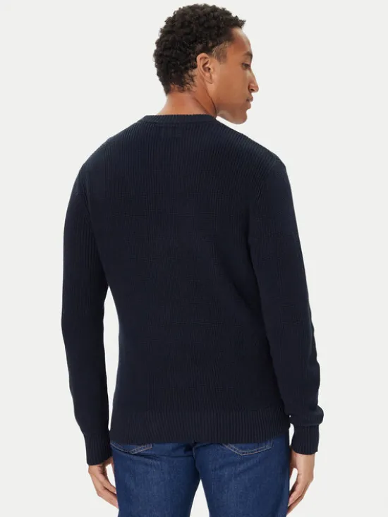 Guess Sweter M4BR30 Z3HM1 Granatowy Regular Fit