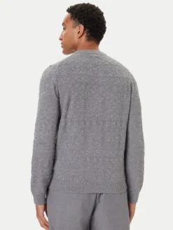 Guess Sweter M5BR42 Z2ZK2 Szary Regular Fit