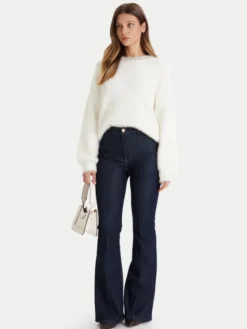 Guess Sweter W5BR58 Z3BH0 Biały Regular Fit