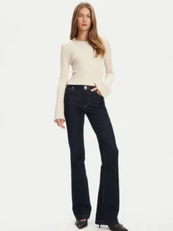 Guess Sweter W5YR13 Z3OT0 Beżowy Regular Fit