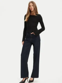 Guess Sweter W5YR13 Z3OT0 Czarny Regular Fit