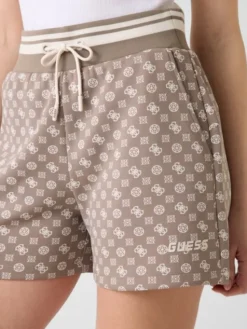 Guess Szorty materiałowe 176131 Beżowy Classic Fit
