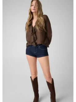 Guess Szorty materiałowe 183138 Niebieski Short Fit