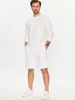 Guess Szorty sportowe Aldwin Z2YD04 KAIJ1 Biały Slim Fit