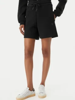 Guess Szorty sportowe Elly V2YD10 K7UW2 Czarny Relaxed Fit