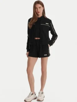 Guess Szorty sportowe V6GD08 K3004 Czarny Relaxed Fit
