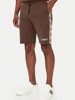 Guess Szorty sportowe Z4RD04 KB3P2 Brązowy ciemny Regular Fit