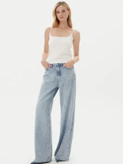 Guess Top V5GP22 J1314 Biały Slim Fit