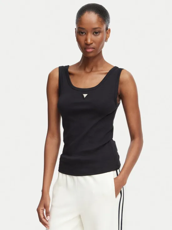 Guess Top V6YP09 K4312 Czarny Regular Fit