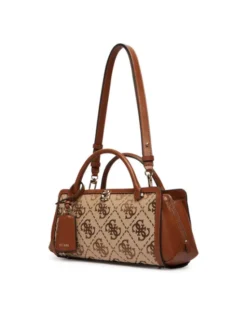 Guess Torebka Audrey Logo HWJG97 55060 Brązowy jasny