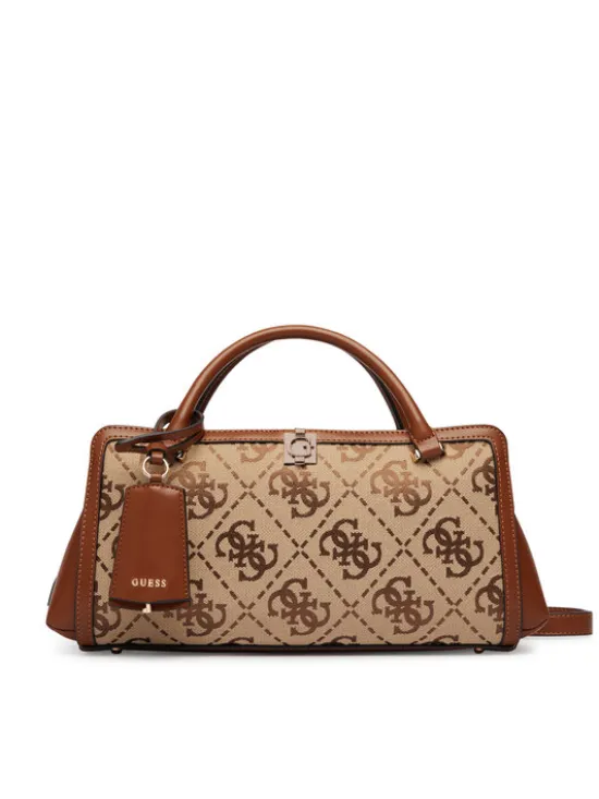 Guess Torebka Audrey Logo HWJG97 55060 Brązowy jasny